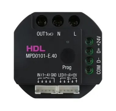 Bộ điều khiển độ sáng gắn âm tường 1 kênh 1A (EU)
